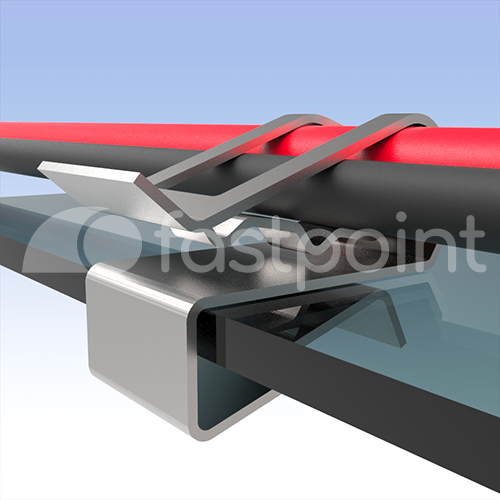 50 clips de fixation en plastique pour tuyau/câble INDEXRING simple, D. 30  mm - ABTS032 - Index